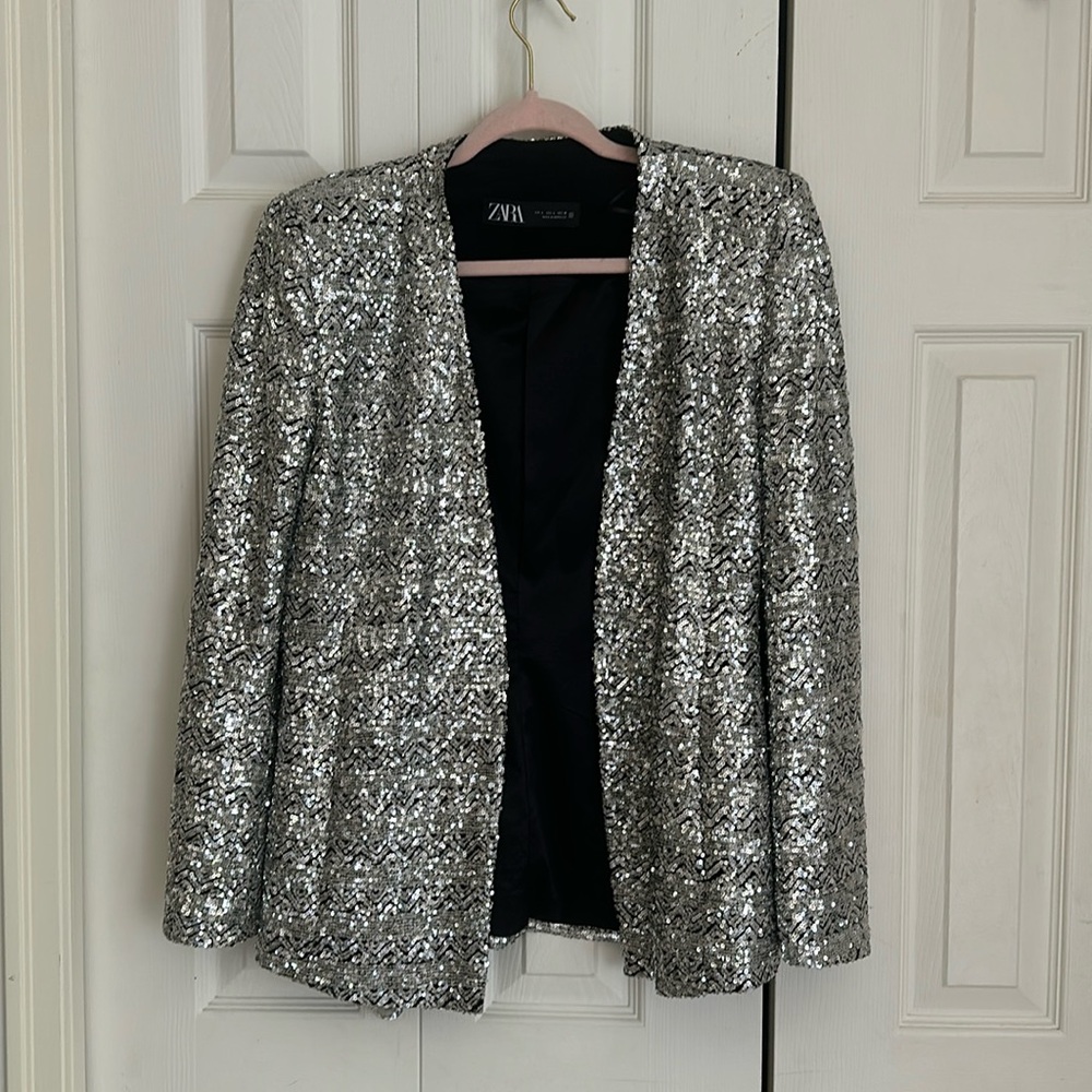 Zara Trinny Sequin Blazer